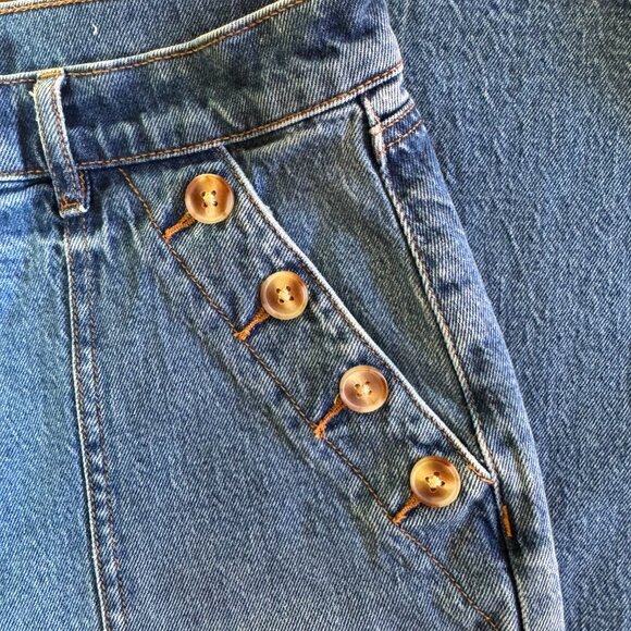 LOFT High Rise Wide Leg Sailor Jeans, Women's Size 8 / 29 - Picture 2 of 5